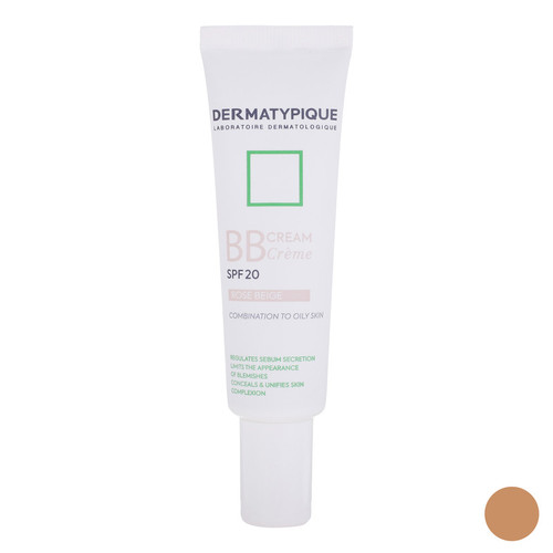 کرم پودر حاوی ضدآفتاب BB درماتیپیک spf20 رنگ رز بژ - حجم 30 میلی لیتر