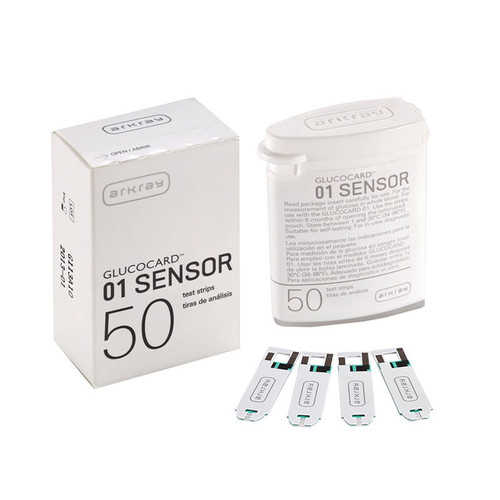 نوار تست قند خون آرکری مدل Glucocard-01 Sensor بسته 50 عددی تاریخ انقضا: 31/03/2026