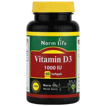 کپسول ژله ای ویتامین د3 1000 واحد norm-life نورم لایف۶۰ عددی نمای ۴