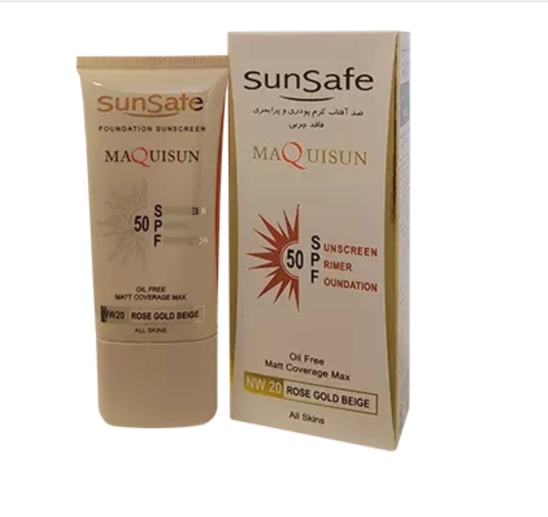 کرم ضد آفتاب سان سیف مکی‌سان SPF50 شماره NW20 رنگ رزگلد 40 میل، فاقد چربی نمای ۲