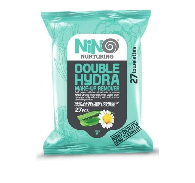 دستمال مرطوب نینو مدل Double Hydra بسته ۲۷ عددی