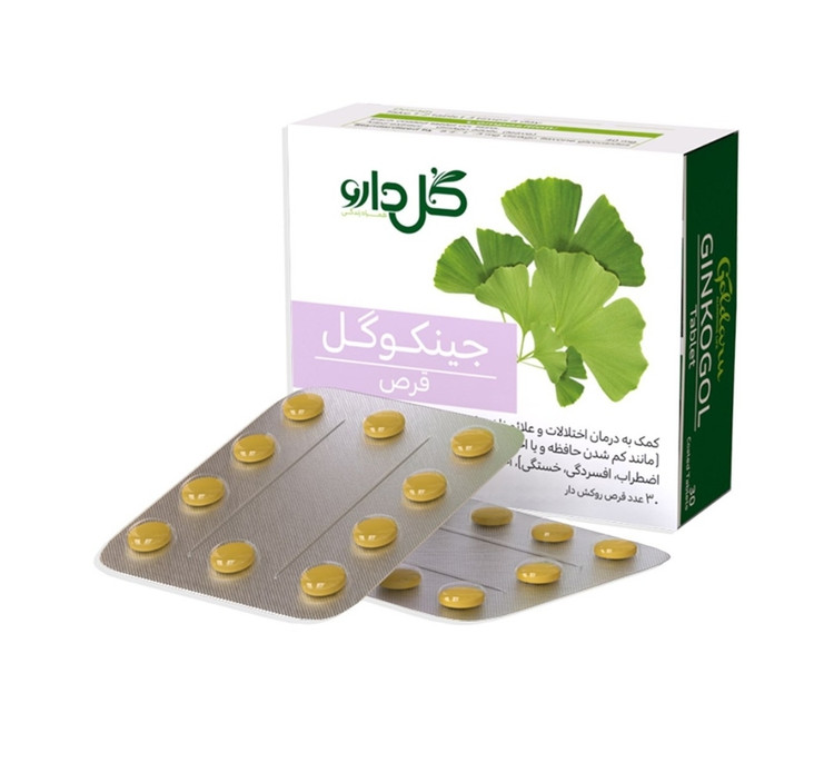 قرص جینکوگل گل دارو بسته 30 عددی