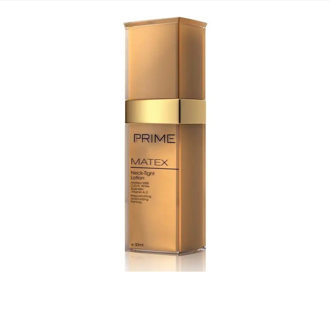 لوسیون رفع چروک گردن پرایم Matex مدل Neck-Tight Lotion حجم ۵۰ میلی لیتر