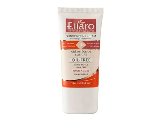 کرم ضد آفتاب رنگی الارو SPF50 مدل Oil Free رنگ بژ روشن حجم 40 میلی لیتر