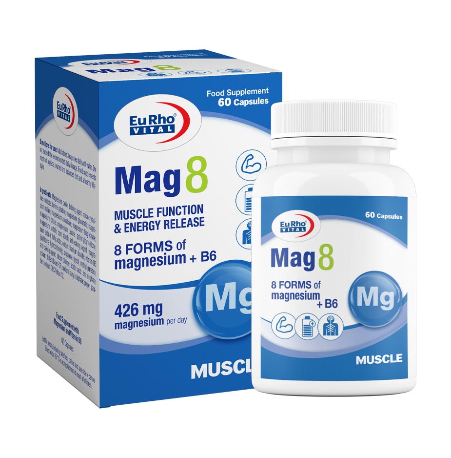 کپسول منیزیم مگ 8 یوروویتال ۶۰ عددی