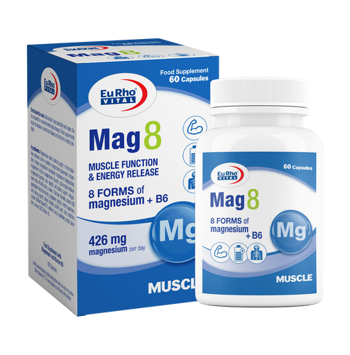 کپسول منیزیم مگ 8 یوروویتال ۶۰ عددی