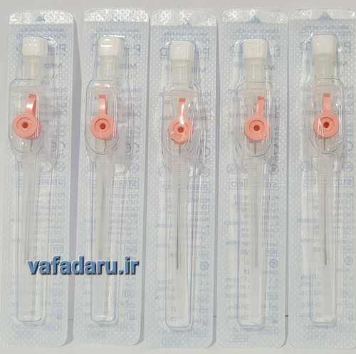 آنژیوکت صورتی گیج 20 Polymed بسته ۵ عددی