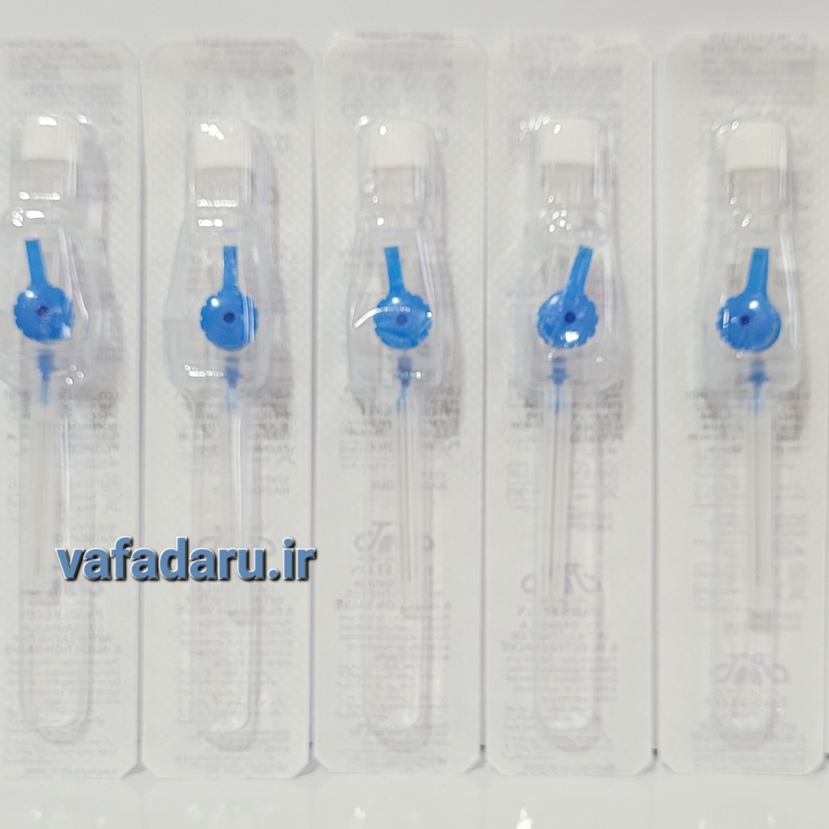 آنژیوکت آبی گیج ۲۲ PARS FLONبسته ۵ عددی