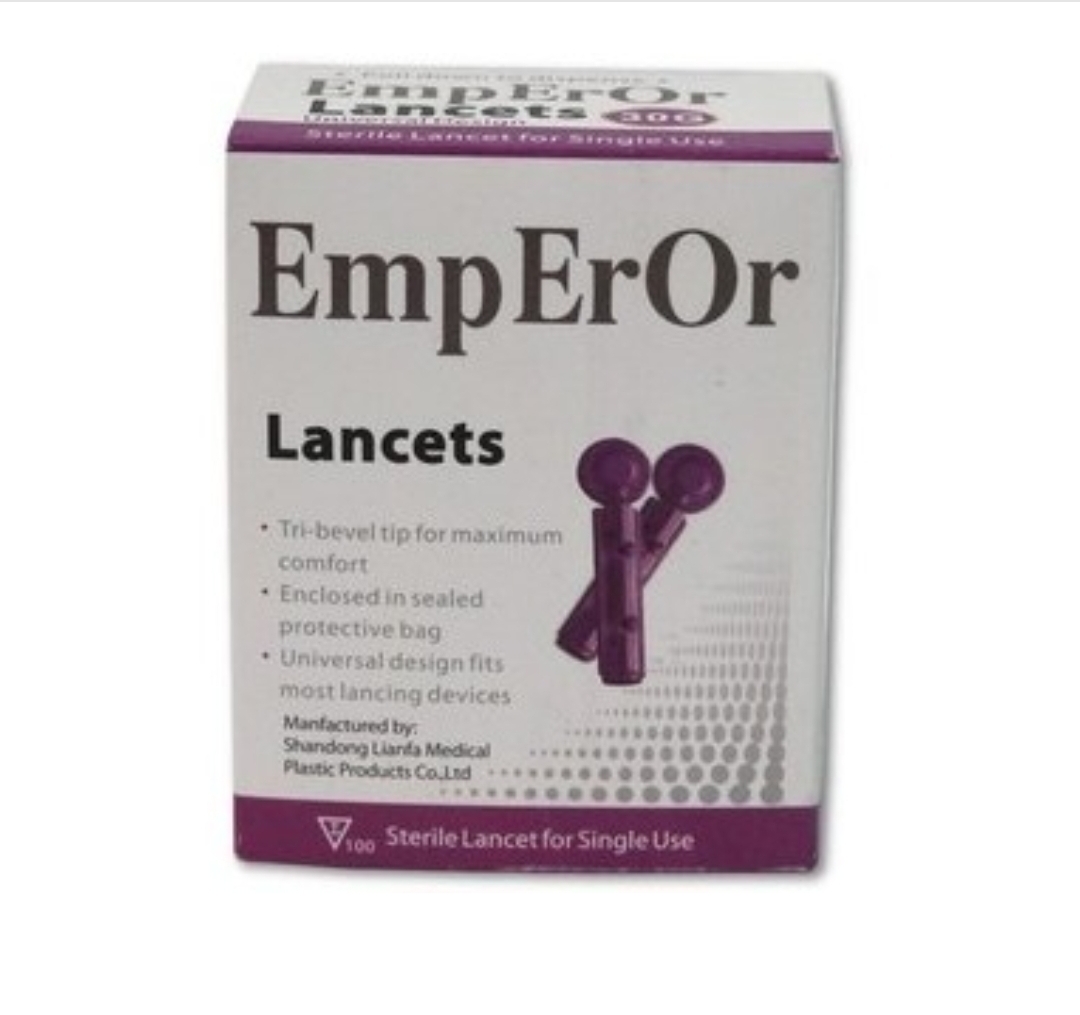 سوزن تست قند خون LANCET لنست امپرور مدل 30G بسته ۱۰۰ عددی