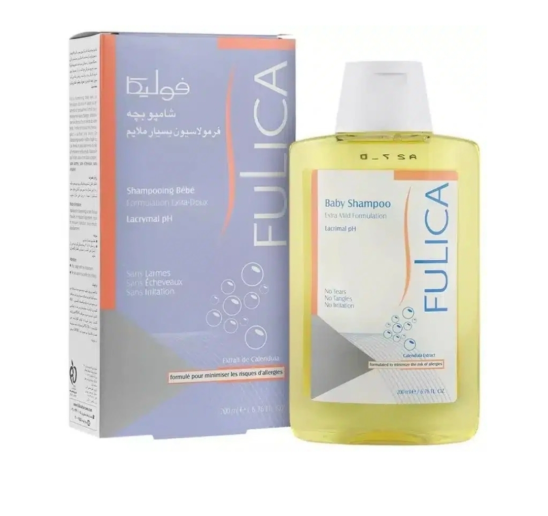شامپو مو بچه بسیار ملایم فولیکا Fulica مدل Calendula وزن 200 گرم