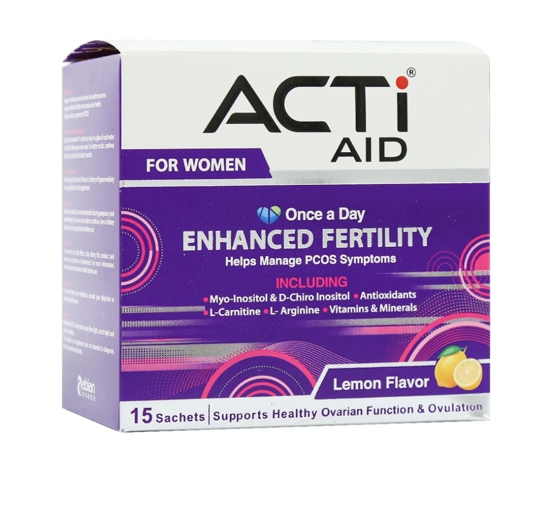 ساشه اکتی اید ACTI AID FOR WOMEN بانوان ابیان دارو  با طعم لیمو 15 عددی