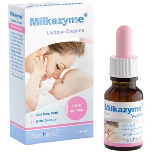 قطره آنزیم لاکتاز میلکازیم فرابیوتیک ا Farabiotic Milkazyme Lactase Enzyme Drop