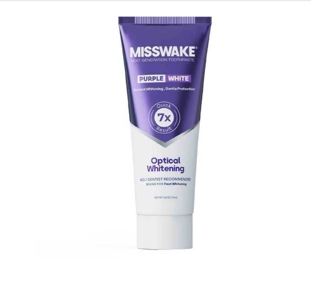 خمیردندان ضد زردی purple white میسویک MISSWAKE حجم 75ML