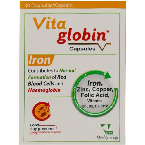 کپسول آهن Vitaglobin ویتاگلوبین 30 عددی
