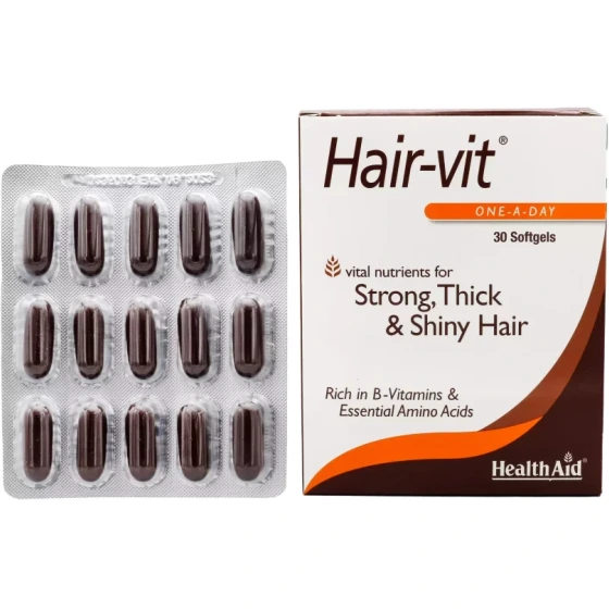 کپسول هیرویت هلث اید 30 عدد Health Aid Hair-Vit 30 Caps