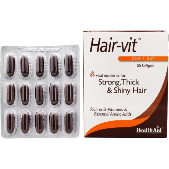 کپسول هیرویت هلث اید 30 عدد Health Aid Hair-Vit 30 Caps